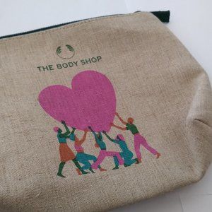 The Body shop tan cosmetic accessory coin bag purse